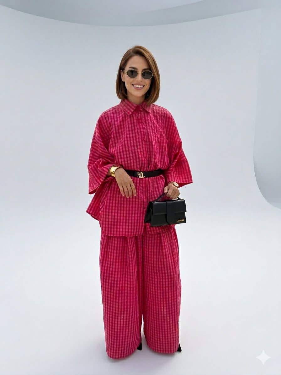 Ensemble vichy Fuchsia