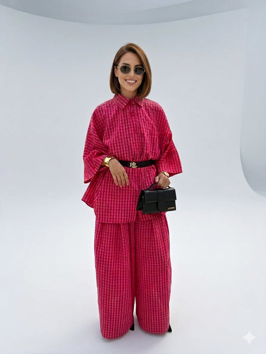 Ensemble vichy Fuchsia